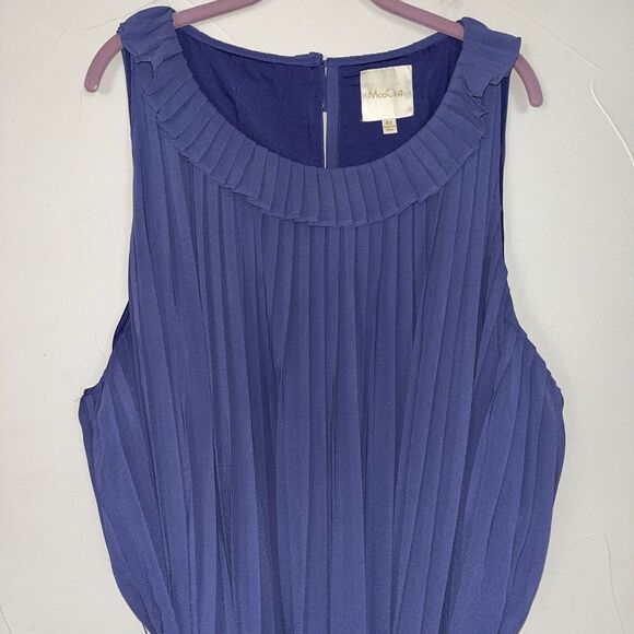 ModCloth Sleeveless Pleated Shift Dress “The Pleat-est Things” in Violet Size 4x - Picture 3 of 15